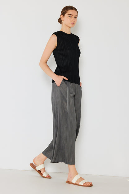 Marina West Swim Pleated Wide-Leg Pants with Side Pleat Detail